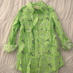 Red Camel Button Down Anchor Shirt